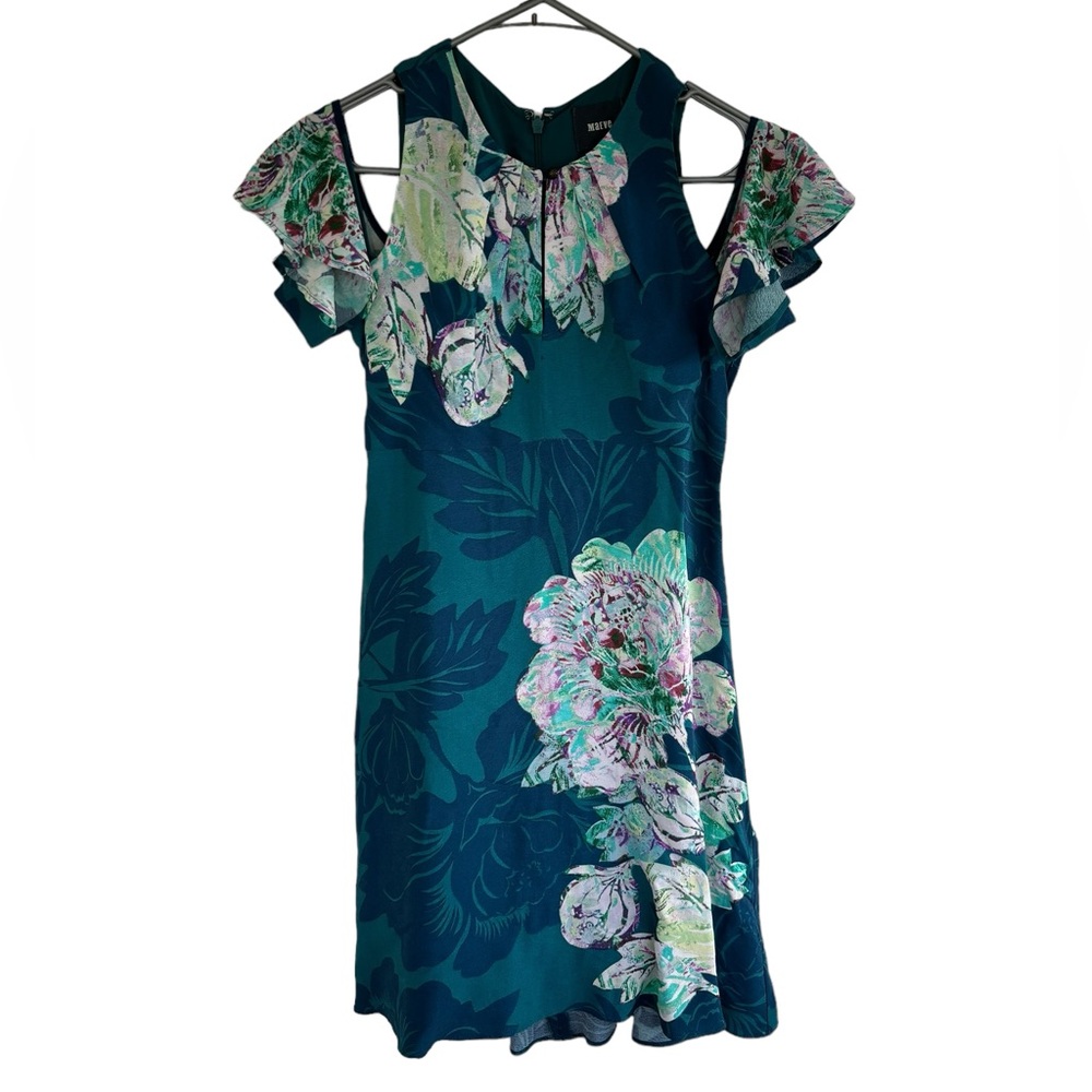 Maeve Blue Floral Midi Dress